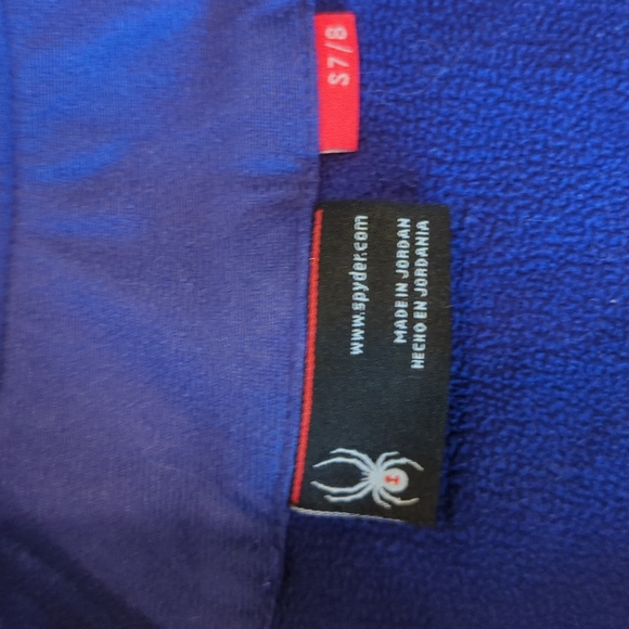 Spyder girls knit zip up sweatshirt size 7/8 - Picture 3 of 5